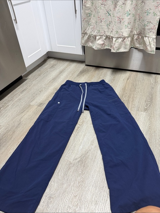 Fabletics Pants - Fabletics Navy Wide-Leg Drawstring Lounge Pants